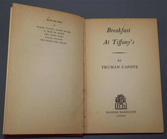 Breakfast at Tiffanys by Truman Capote